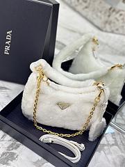 Prada Re-Edition Shearling White Size 22x17x6cm - 3