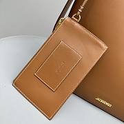 	 Jacquemus Le Regalo Brown leather bucket bag - 6
