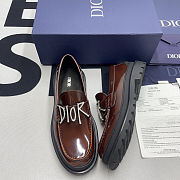 Dior Brown Logo Plaque Slip-on - 1