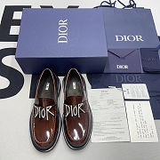 Dior Brown Logo Plaque Slip-on - 3