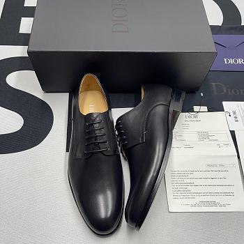 Dior Leather Lace-Up Shoes - Black