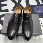 Dior Leather Lace-Up Shoes - Black - 4