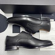 Dior Leather Lace-Up Shoes - Black - 3