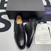 Dior Leather Lace-Up Shoes - Black - 2