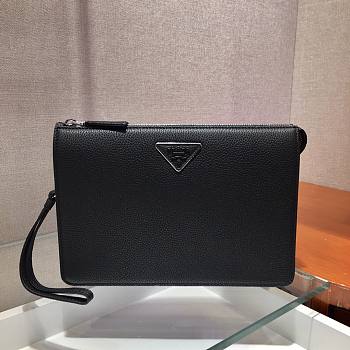 Prada Saffiano Black leather men's bag