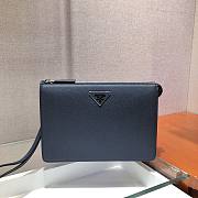 Prada Saffiano Navy Black leather men's bag - 1