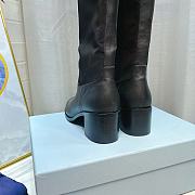 PRADA  Brushed-Leather And Re-Nylon Boots - Black - 6