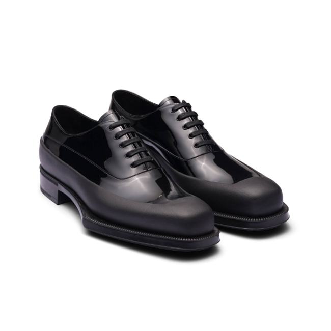 Prada Patent Leather Derby Shoes - 1