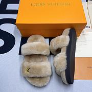 Louis Vuitton Fur Slipper  - 1