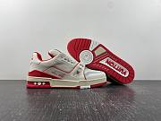 LOUIS VUITTON LV TRAINER '54' WHITE RED  - 5