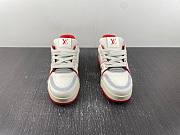 LOUIS VUITTON LV TRAINER '54' WHITE RED  - 3
