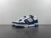 LOUIS VUITTON LV TRAINER '54' BLUE JEANS SNEAKER - 1