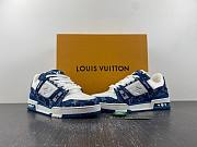 LOUIS VUITTON LV TRAINER '54' BLUE JEANS SNEAKER - 5