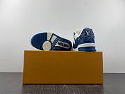 LOUIS VUITTON LV TRAINER '54' BLUE JEANS SNEAKER - 4