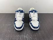 LOUIS VUITTON LV TRAINER '54' BLUE JEANS SNEAKER - 2