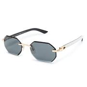 Cartier Eyewear geometric frame sunglasses - 1