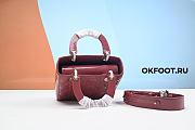 Lady Dior Bag Cherry Red Patent  - 3