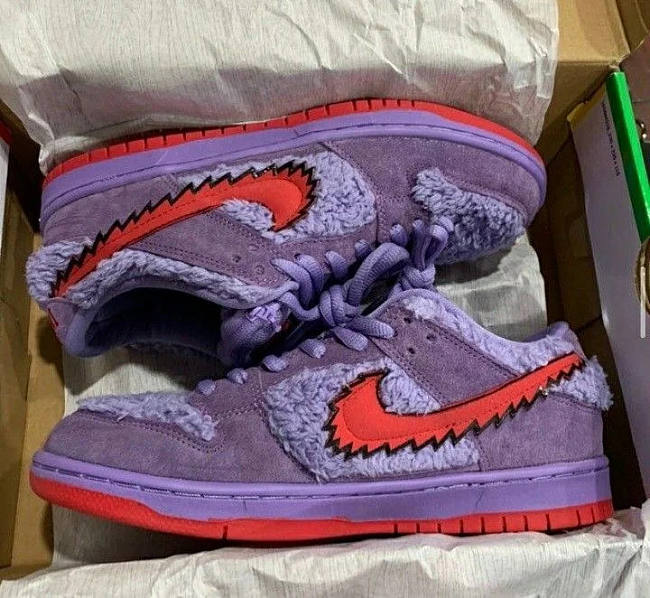 Nike Dunk Low The Grateful Dead Purple Red - 1