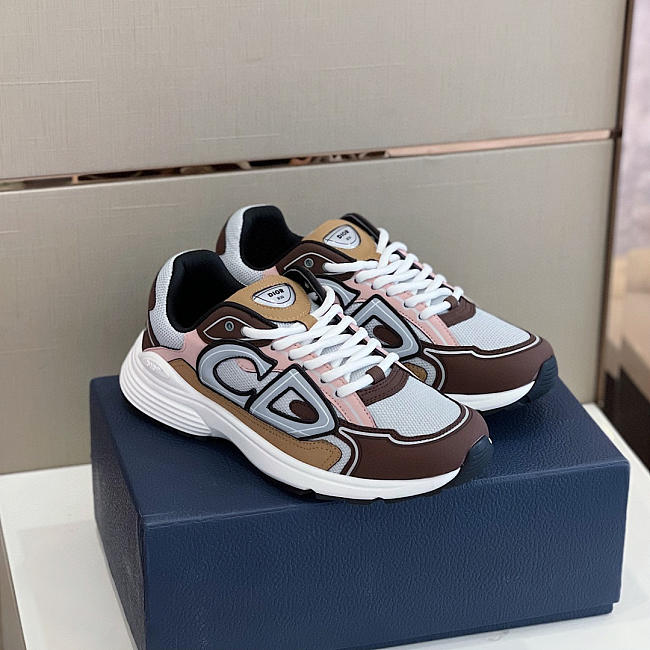 Dior B30 Sneaker White Brown Beige - 1