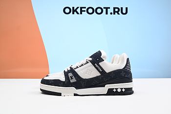 LV TRAINER SNEAKER BLUE JEANS 