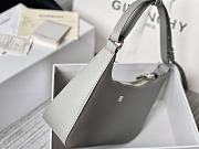 Givenchy Out Bag in Shiny Leather with Chain Grey - 6