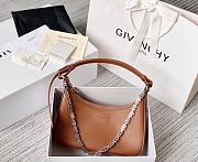 Givenchy Out Bag in Shiny Leather with Chain Orange - 1