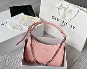 Givenchy Out Bag in Shiny Leather with Chain Pink - 4