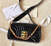 Givenchy 4G Soft Bag in Quilted Leather with Chain Black - 6