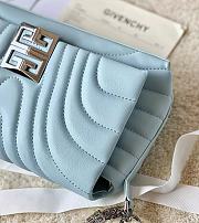 Givenchy 4G Soft Bag in Quilted Leather with Chain Blue - 4