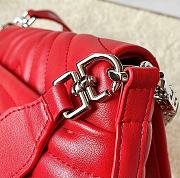 Givenchy 4G Soft Bag in Quilted Leather with Chain Red - 5