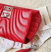 Givenchy 4G Soft Bag in Quilted Leather with Chain Red - 4