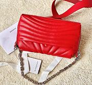 Givenchy 4G Soft Bag in Quilted Leather with Chain Red - 3