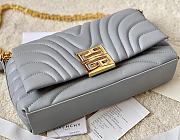 Givenchy 4G Soft Bag in Quilted Leather with Chain Stone Grey - 6