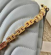 Givenchy 4G Soft Bag in Quilted Leather with Chain Stone Grey - 4