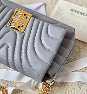 Givenchy 4G Soft Bag in Quilted Leather with Chain Stone Grey - 2