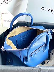 Givenchy Antigona Bag in Box Leather Blue - 2