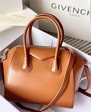 Givenchy Antigona Bag in Box Leather Brown - 1