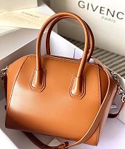 Givenchy Antigona Bag in Box Leather Brown - 2