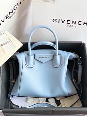 Givenchy Antigona Bag in Box Leather Lighting Blue - 6