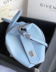 Givenchy Antigona Bag in Box Leather Lighting Blue - 2
