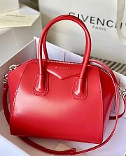 Givenchy Antigona Bag in Box Leather Red - 1