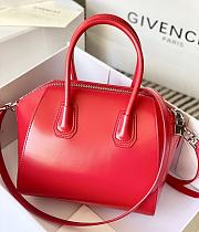 Givenchy Antigona Bag in Box Leather Red - 2