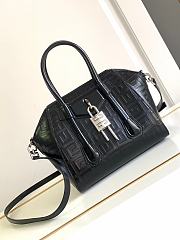 Givenchy Antigona Lock Bag in Box Leather Black - 6