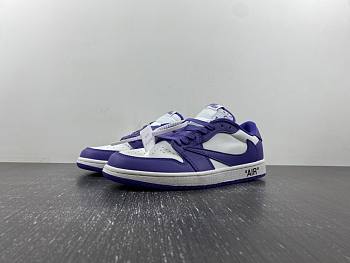 Air Jordan 1 Low Purple Travis Scott Fragment DM7866-140