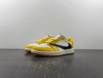 Air Jordan 1 Low Yellow Travis Scott Fragment DM7866-140