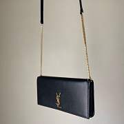 YSL Cassandre Phone Holder With Strap In Smooth Leather - 2