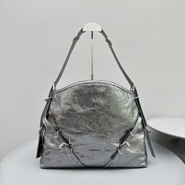 Givenchy Voyou Bag in Leather Silver - 1