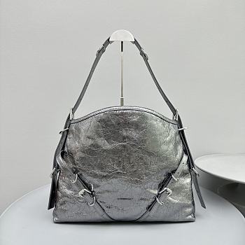 Givenchy Voyou Bag in Leather Silver