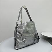 Givenchy Voyou Bag in Leather Silver - 5