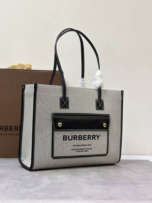 Burberry Freya Tote Bag Grey 33.12.526CM - 1